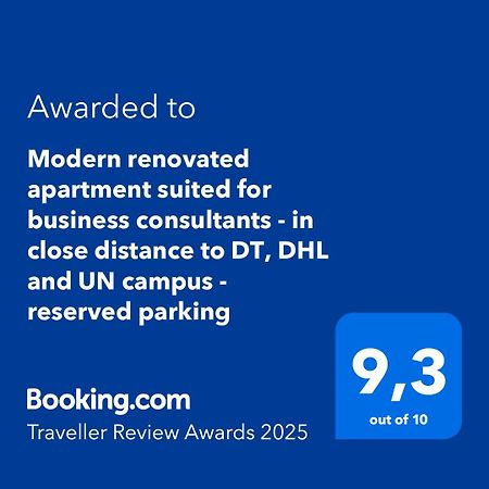 Modern Renovated Apartment Suited For Business Consultants - In Close Distance To Dt, Dhl And Un Campus - Reserved Parking Bonn Eksteriør billede
